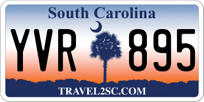 SC license plate YVR895