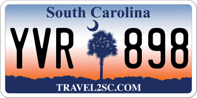 SC license plate YVR898