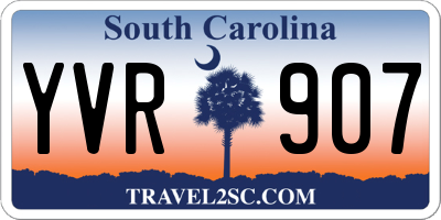 SC license plate YVR907