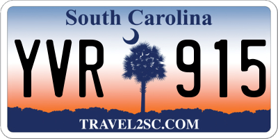 SC license plate YVR915