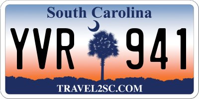 SC license plate YVR941