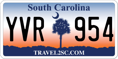 SC license plate YVR954