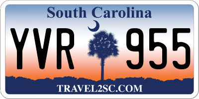 SC license plate YVR955