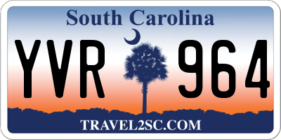 SC license plate YVR964