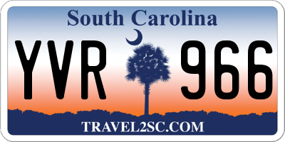 SC license plate YVR966