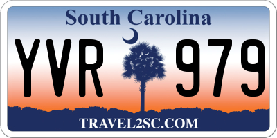 SC license plate YVR979