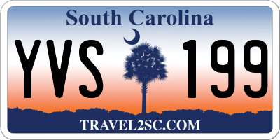 SC license plate YVS199