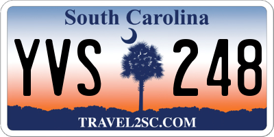 SC license plate YVS248