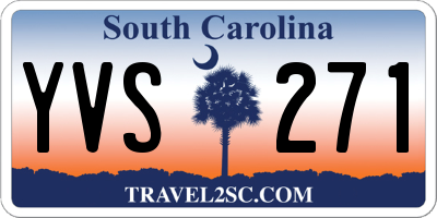 SC license plate YVS271