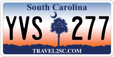 SC license plate YVS277