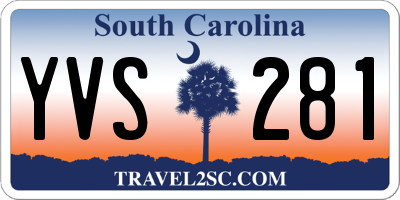 SC license plate YVS281