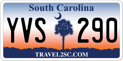 SC license plate YVS290