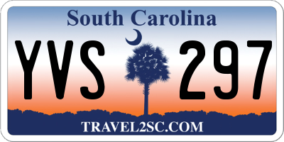 SC license plate YVS297