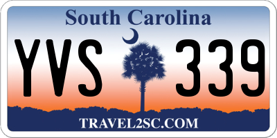SC license plate YVS339