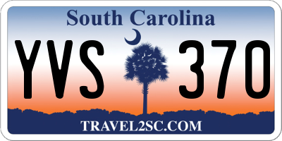 SC license plate YVS370