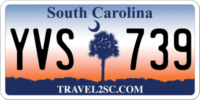 SC license plate YVS739