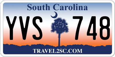 SC license plate YVS748