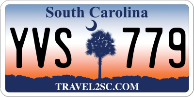 SC license plate YVS779