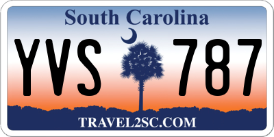 SC license plate YVS787