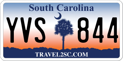 SC license plate YVS844