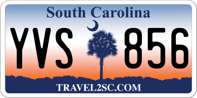 SC license plate YVS856