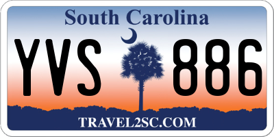 SC license plate YVS886