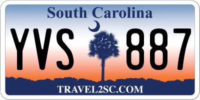 SC license plate YVS887