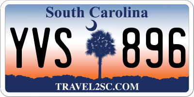 SC license plate YVS896