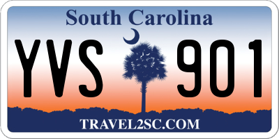 SC license plate YVS901