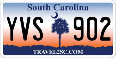 SC license plate YVS902