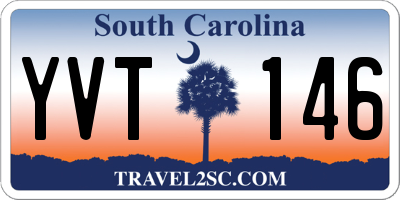 SC license plate YVT146