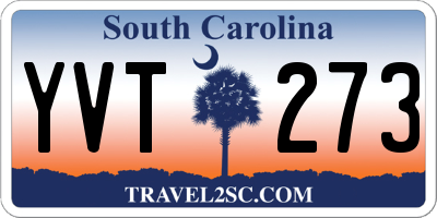 SC license plate YVT273