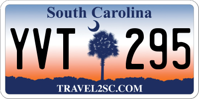 SC license plate YVT295