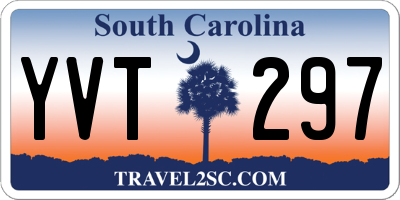 SC license plate YVT297