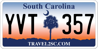 SC license plate YVT357