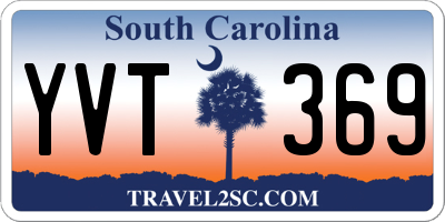 SC license plate YVT369