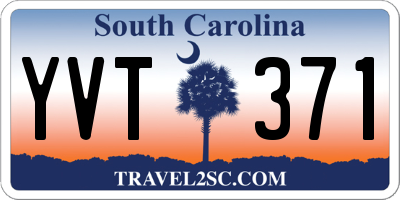 SC license plate YVT371