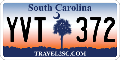 SC license plate YVT372