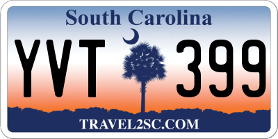 SC license plate YVT399