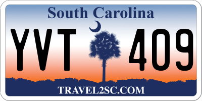 SC license plate YVT409