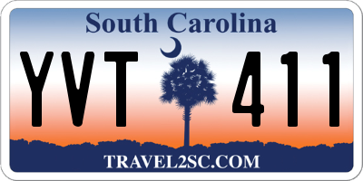 SC license plate YVT411