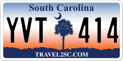 SC license plate YVT414
