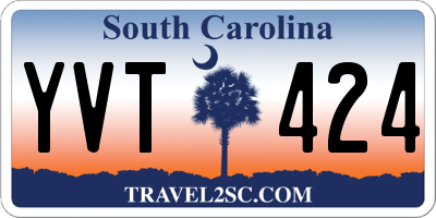 SC license plate YVT424