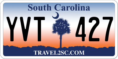 SC license plate YVT427