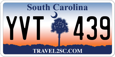 SC license plate YVT439