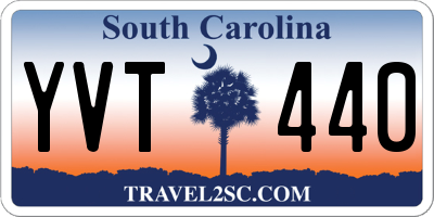 SC license plate YVT440