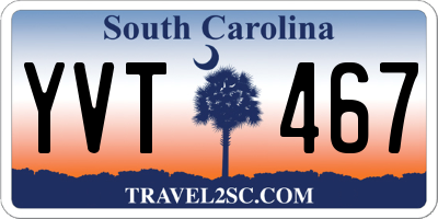 SC license plate YVT467