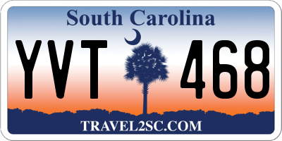 SC license plate YVT468