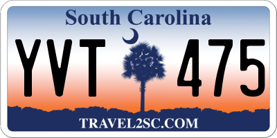 SC license plate YVT475