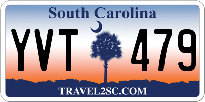 SC license plate YVT479